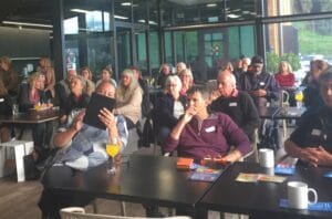 the audience 300x198 - Commissioners meet with social sector