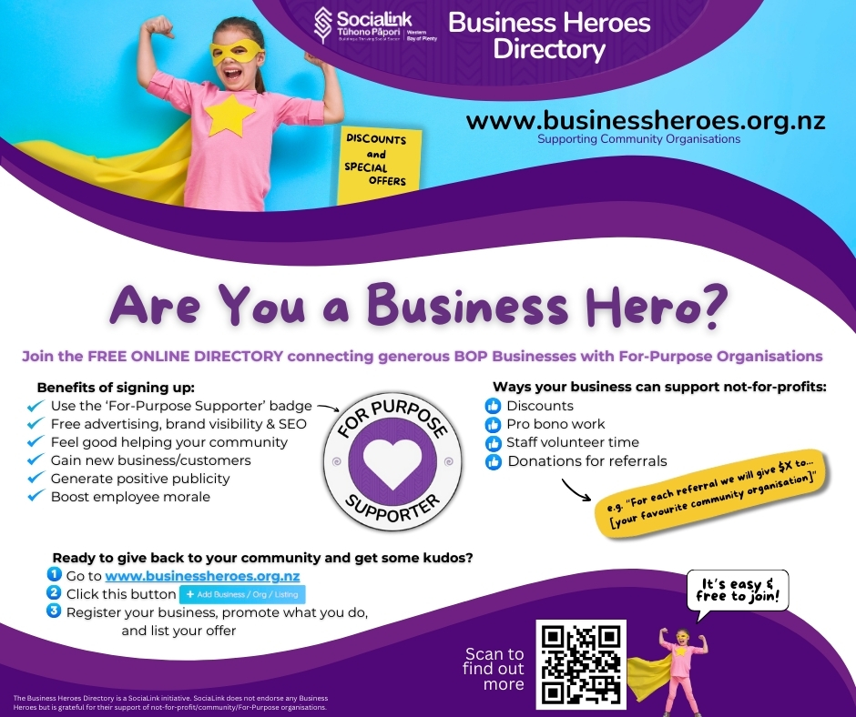 the benefits of signing up for the business heroes directory